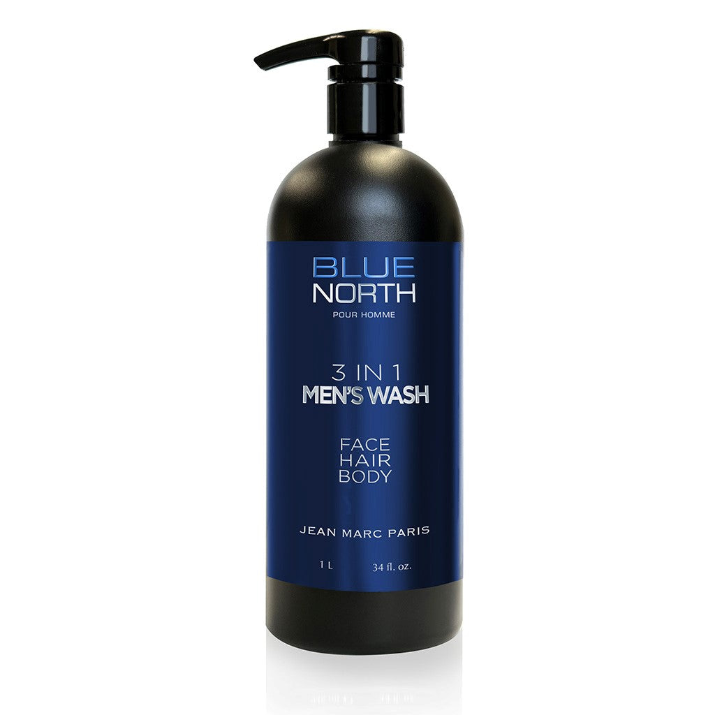 Blue North 3 in 1 Men's Wash Face Hair Body 34oz/934ml